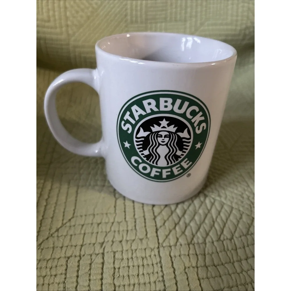 Starbucks Original White Green Coffee Mug Tea Cup
